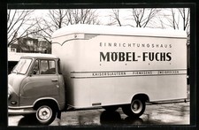 Fotografie Ackermann-Fahrzeugbau Wuppertal, Lastwagen Aufbauten, LKW Hanomag Ku 