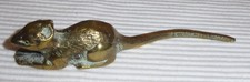 Messing Sammelfigur  Ratte  ca. 12 cm breit