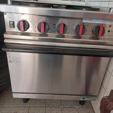 Elektroherd 4-Platten mit Backofen Gastronomie Angelo Po generalüberholt