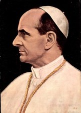 Ak Papst Paulus VI, Portrait