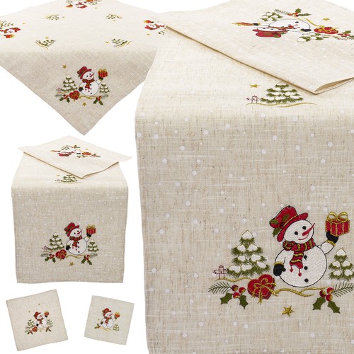 Schneemann tischdecke - schneemann,