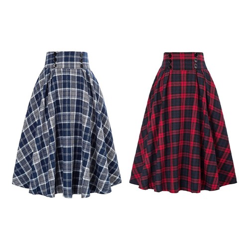 Damen high waist karo - high,