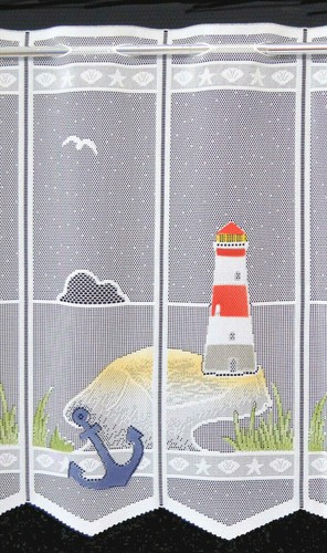 Leuchtturm badezimmergardine - ,