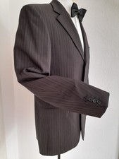 HUGO BOSS Sakko Blazer Gr 94 braun schwarz gestreift S74 Angelico Parma wie neu