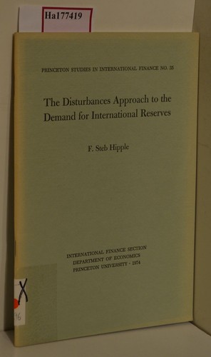 The disturbances approach - the, to