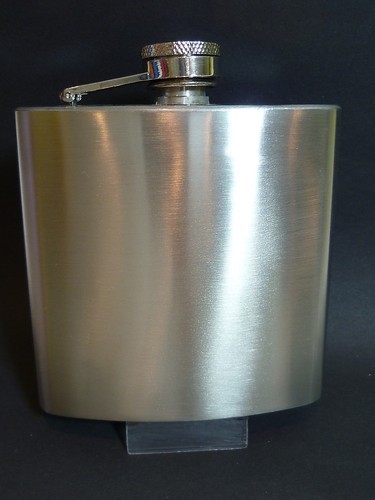 Edelstahl flachmann chrom - ,