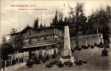 Ak Boguszów Gottesberg Schlesien, Friedenshöhe und Kriegerdenkmal - 4875452