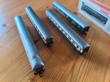 #15 Modelleisenbahn Arnold Spur N 5 Personenwagen Rheingold Neu / Grün