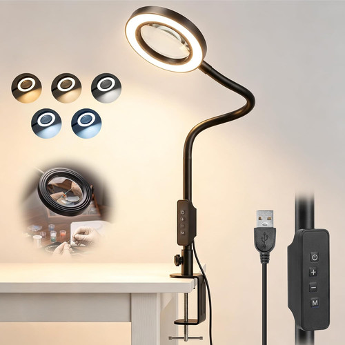 Led lupenlampe mit klemmfuß - lupenlampe,