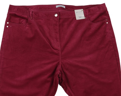 Cordhose slim leg rot - m&s,