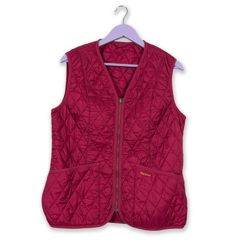 Barbour weste gesteppt rosa - barbour,