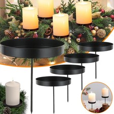 Kerzenhalter Adventskranz Kerzenständer Halloween Weihnachten Kerzenteller 8cm