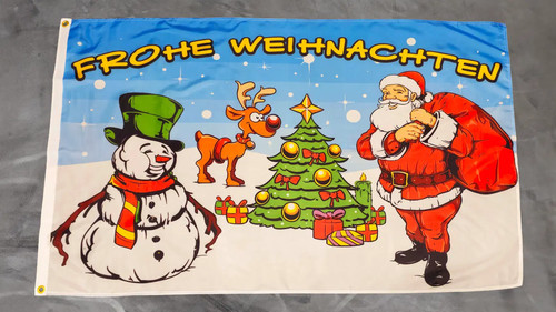 Fahne flagge frohe weihnachten - fahne,
