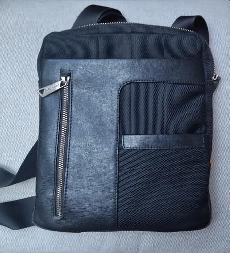 Leder und textil herrentasche - und,