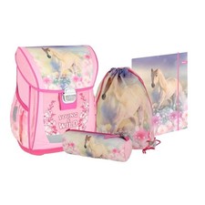 Pferde  Schulranzen-Set 4-tlg