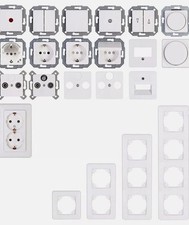 Kopp EUROPA artis weiß Schalterprogramm, Rahmen, Schalter, Steckdose, etc.