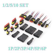 1 2 3 4 5 6 Polig AMP Superseal Steckverbinder Stecke Satz für Auto Kfz LKW Boot