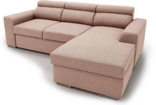 Ecksofa, L-Form inkl. Bettfunktion und Bettkasten