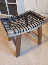 NEU IKEA STACKHOLMEN Hocker, drinnen/outdoor, hellbraun gefärbt, 48x35x43 cm, 20411425