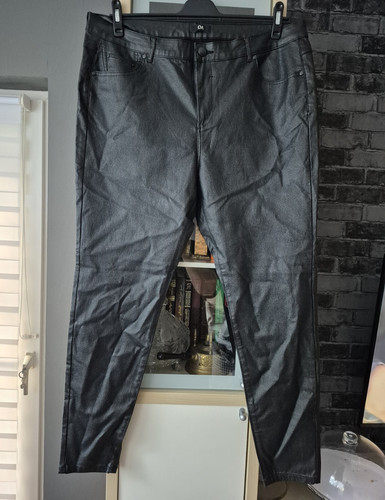 Damen kunstleder jeggings - damen, kunstleder-jeggings