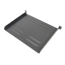 19" Fachboden Ablage 1HE Netzwerkschrank Tiefe 350mm bis 15kg schwarz ProfiPatch