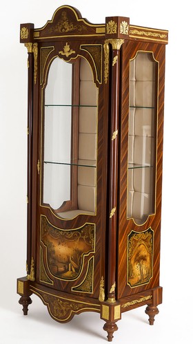 Vitrine rokoko glasregal - vitrine,