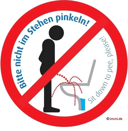 Aufkleber schild sit down - schild, to