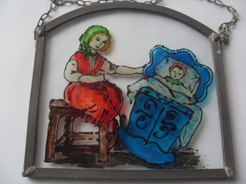 Gemälde auf glas baby - auf,