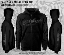 PARTY.SAN OPEN AIR - black on black Zip Hoodie