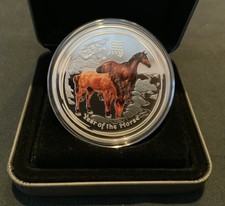 Silbermünze Lunar 2 - Pferd
