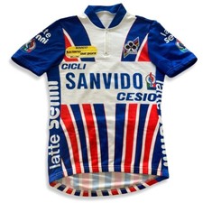 Cicli Sanvido Colnago vintage Radtrikot Gr. S BW 49cm classic Bike Shirt XM1