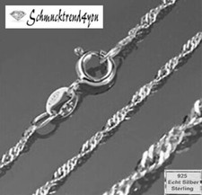 Rhodiniert Kette Singapurkette