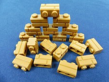 LEGO® - Ersatzteile: 20x Stein Basic Ziegel Mauer Klinker 1x2 nougat 98283