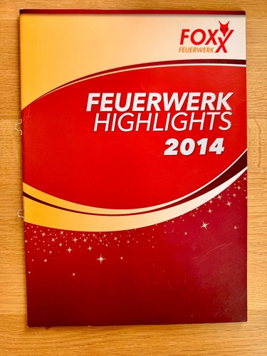 Alter foxx feuerwerk katalog - feuerwerk,