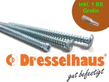 100x DRESSELHAUS Fensterrahmenschrauben Rahmenschrauben 7,5 mm inkl. Gratis Bit