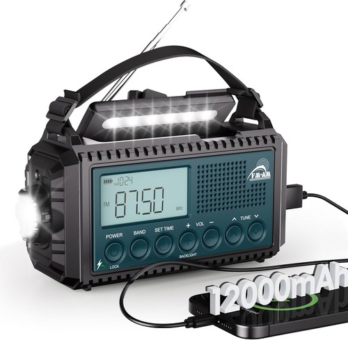 Kurbelradio 12000 mah - kurbelradio, sw