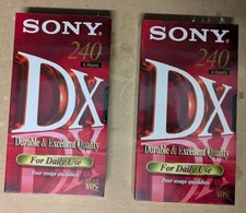 2x Sony VHS Kassetten