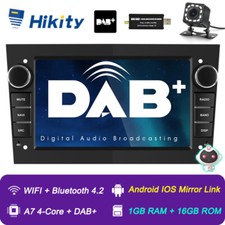 7" Android 15 DAB+ Autoradio Für OPEL Astra H Zafira Corsa D Tigra GPS Navi WiFi