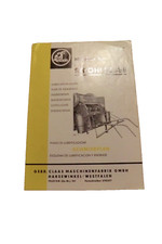 Schmierplan Claas Strohpresse Mähdrescher Super-Automatic SFB Matador Standard