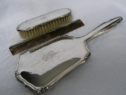 Tlg frisierset aus silber - tlg.,