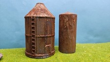 H0 Silos 1:87 Silos Getreidespeicher Silo Set oder einzeln - optional Rostig