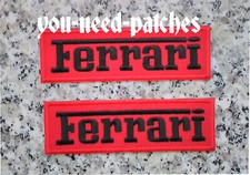 Ferrari Racing Patch Logo Sports Car sew on embroidery 4.3"(11cm) 2pcs Aufnäher