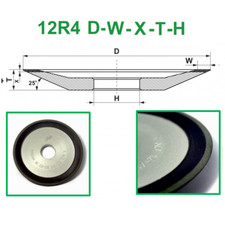 12R4 Diamond dish sharpening