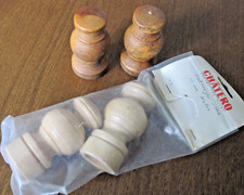 Gardinenstangen "ENDStücke" - 4 Stück - HOLZ - passend f Stangen ⌀28mm