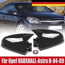 2x Spiegelkappe Außenspiegel Schwarz Passt Für Opel Astra H 2004 2005-2008 2009