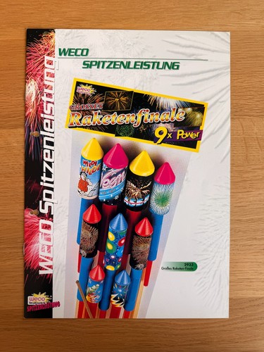 Alter weco feuerwerk prospekt - weco,