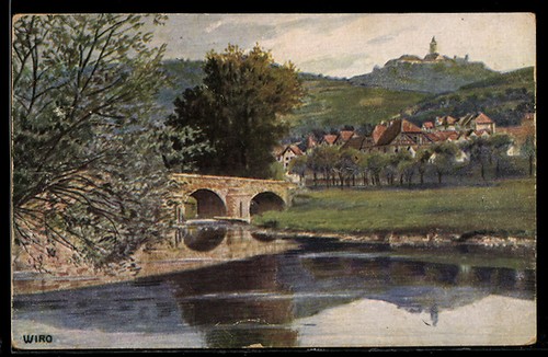 Künstler leuchtenburg - künstler-ak,