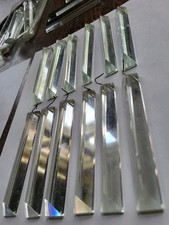 12 St antike geschliffene Kristallglas Stangen 11cm