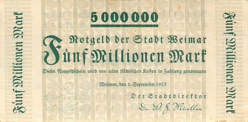 Weimar stadt millionen mark - weimar, 5