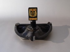 ART DECO ASCHENBECHER Streichholzschachtel  Halter METALL Straßenbahn München*